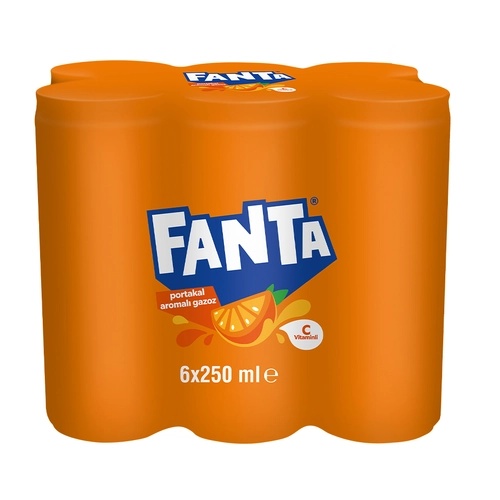 Fanta Meyveli Gazlı İçecek 6x250 Ml