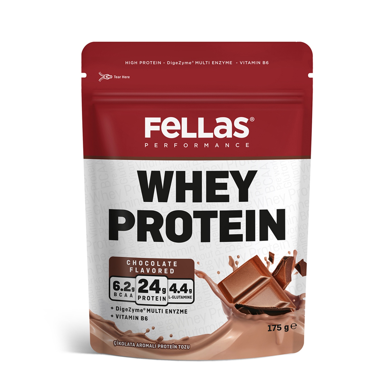 Fellas Çikolata Aromalı Protein Tozu 175 Gr