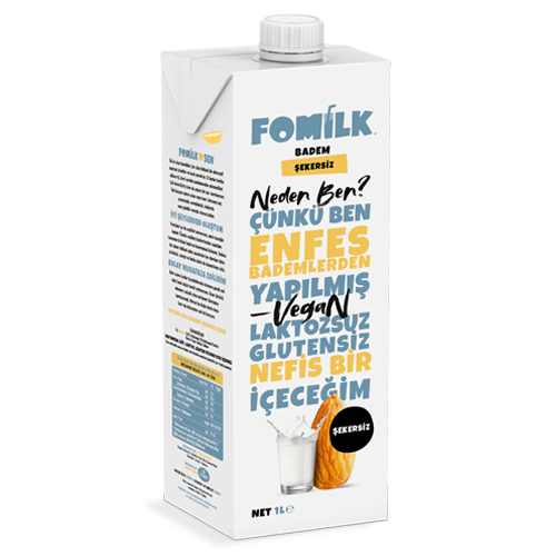 Fomılk Badem Şekersiz 1l