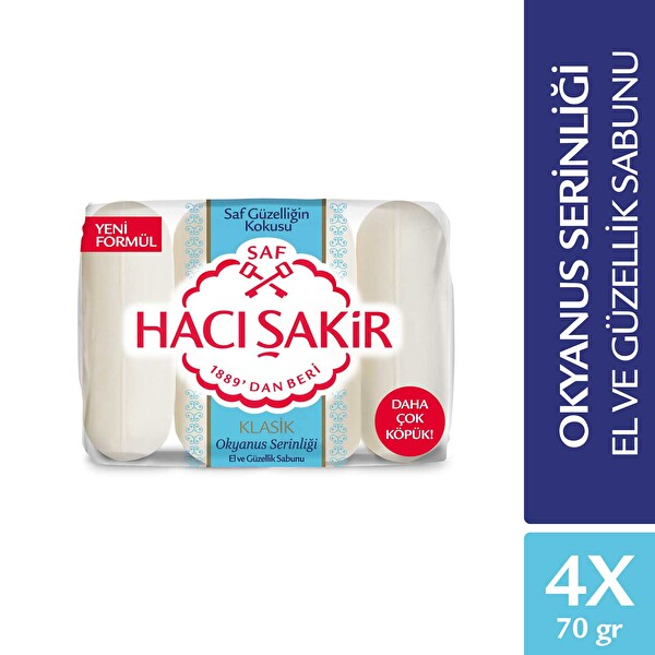 Hacı Şakir Güzellik Sabunu 4x70 Gr Klasik