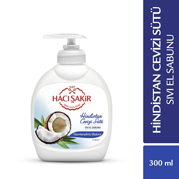 Hacı Şakir Sıvı Sabun Hindistan Cevizi 300 Ml