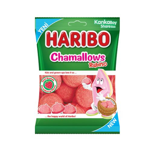 Haribo Rubıno Çilek Aromalı Marshmallow 70 G