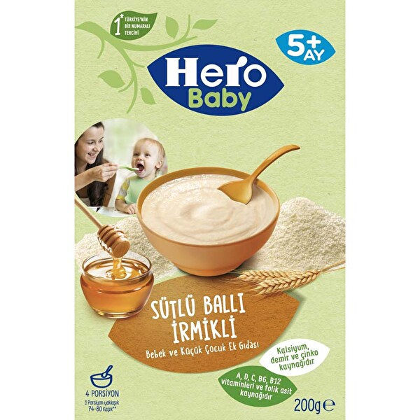 Hero Baby Sütlü İrmik Ballı 200 Gr
