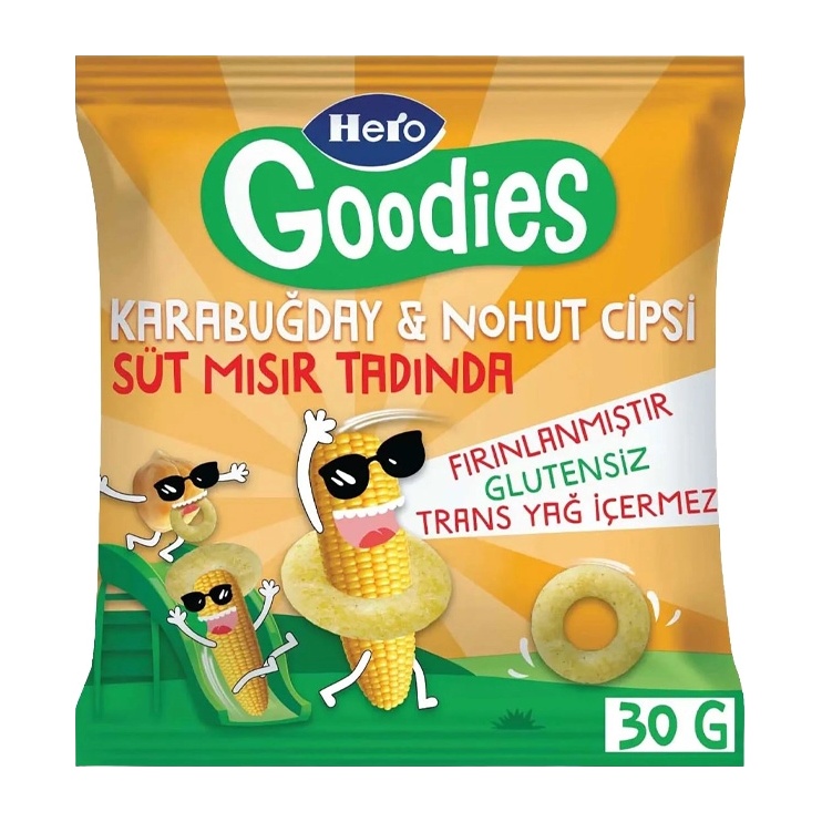 Hero Goodies Süt Mısır Aromalı Kraker 30 Gr
