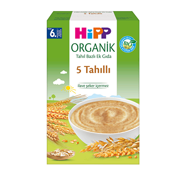 Hipp Organik 5 Tahıllı Ek Gıda 200 Gr