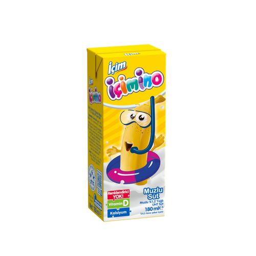 İçimino Muz Aromalı Süt 180 Ml