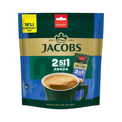 Jacobs 2'si 1 Arada İnstant Kahve 16x10.5 Gr