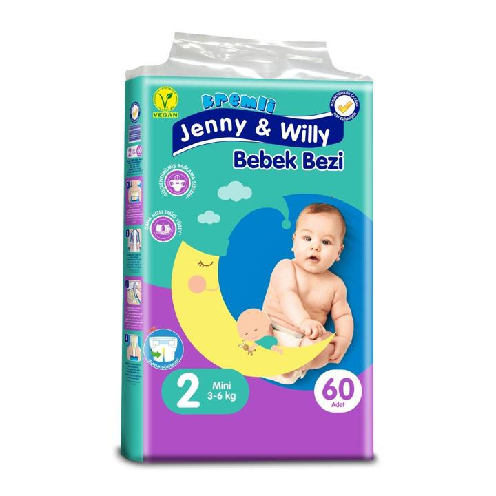 Jenny & Willy Mini Cocuk Bezi 60li Adet