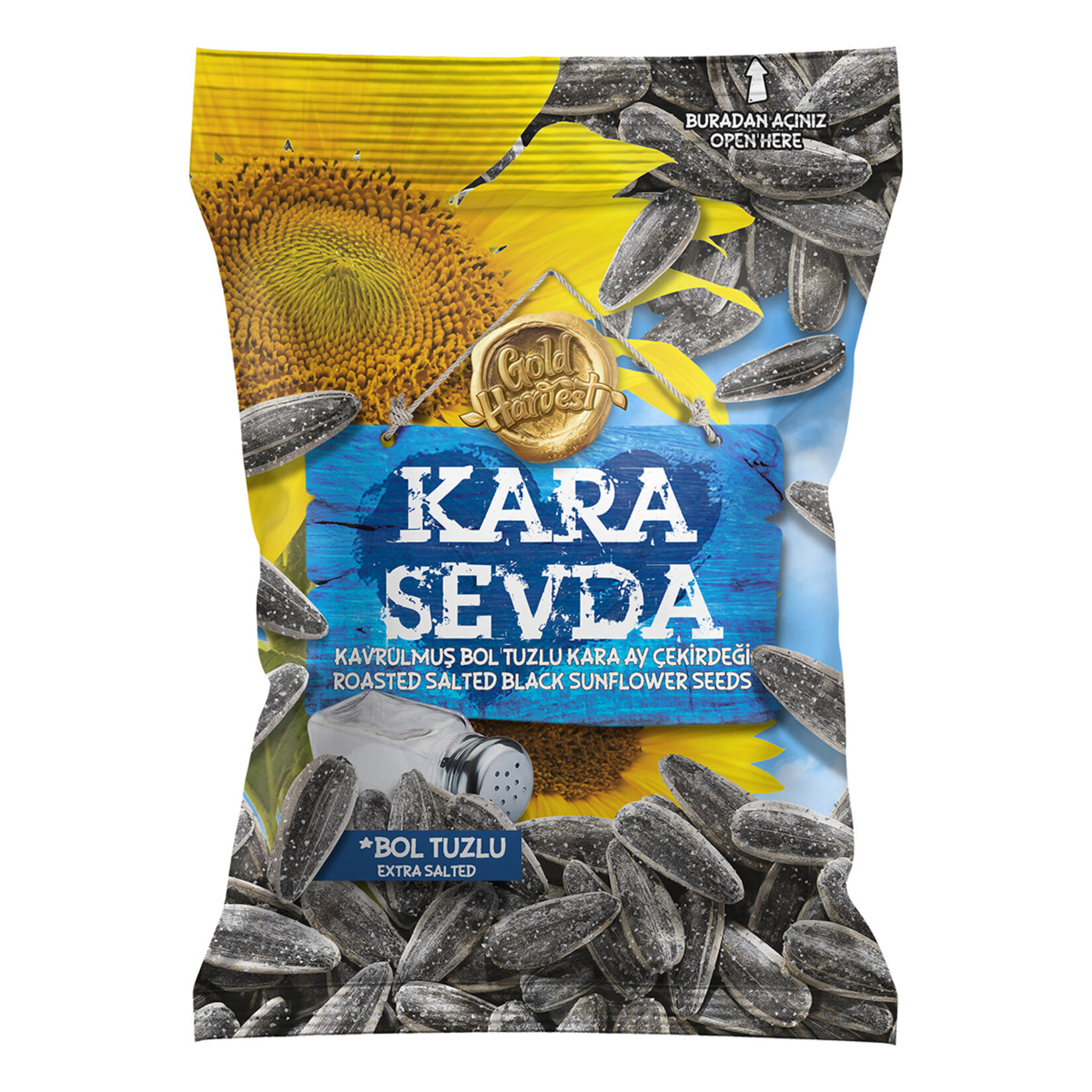 Kara Sevda Yerli Tuzlu Siyah Ayçekirdeği 135 Gr