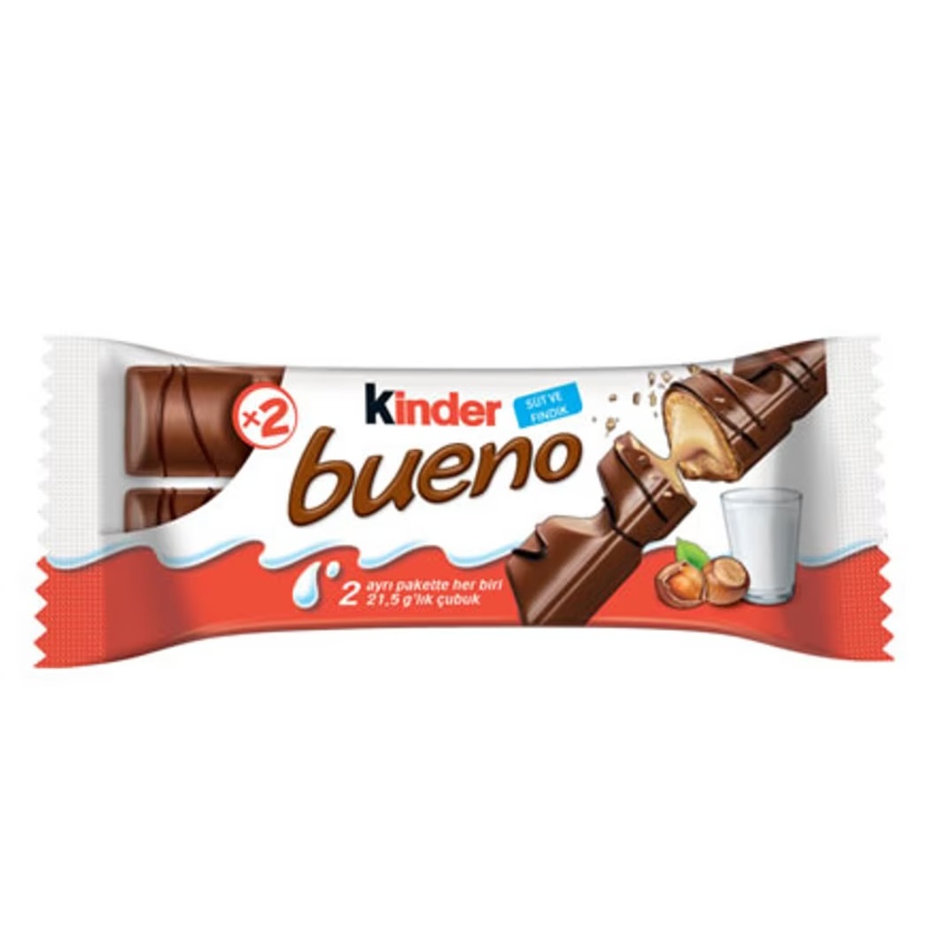 Kinder Bueno Çikolatalı Gofret 43 Gr