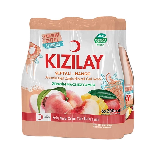 Kızılay Meyve Suyu Şeftali Mango 6 x 200 ML