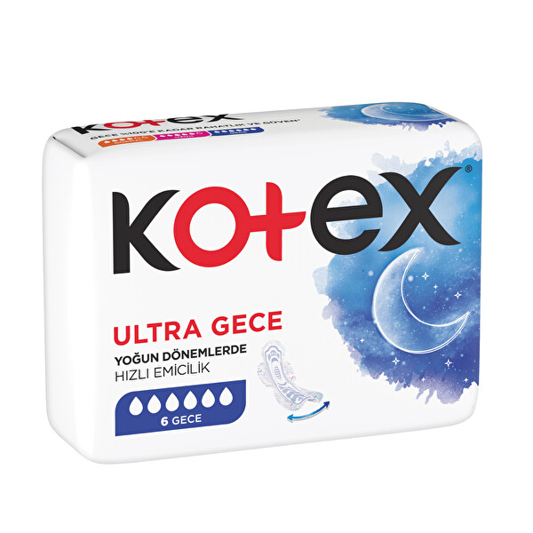Kotex Natural Ultra Tekli Paket Gece 6 Adet