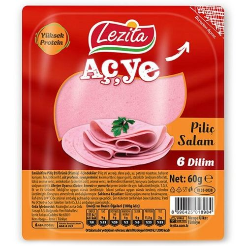 Lezita Salam Piliç Dilimli 60 Gr