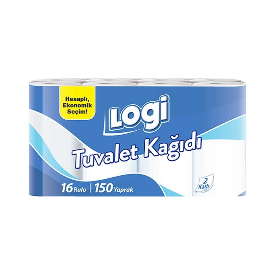 Logi 2 Katlı Tuvalet Kağıdı 16 Adet