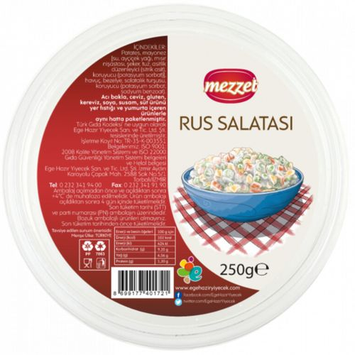 Mezzet Rus Salatası Meze 250 Gr
