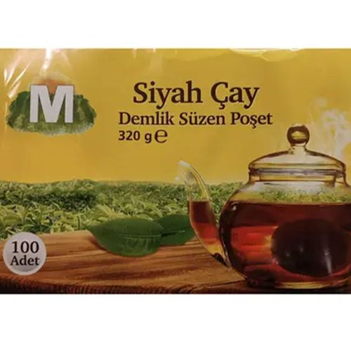 Migros Demlik Poşet Siyah Çay 100'lü 320 Gr
