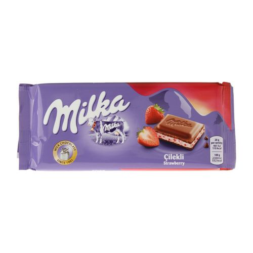 Milka Çilekli Yoğurtlu Çikolata 100 Gr