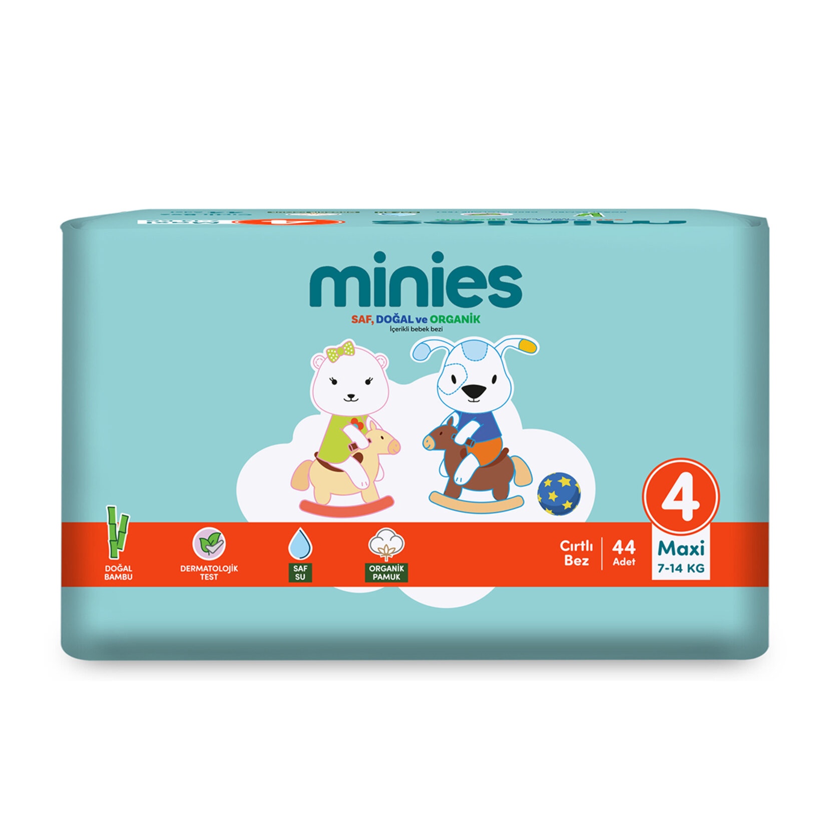 Minies Maxi 4 Beden Çocuk Bezi 44 Adet