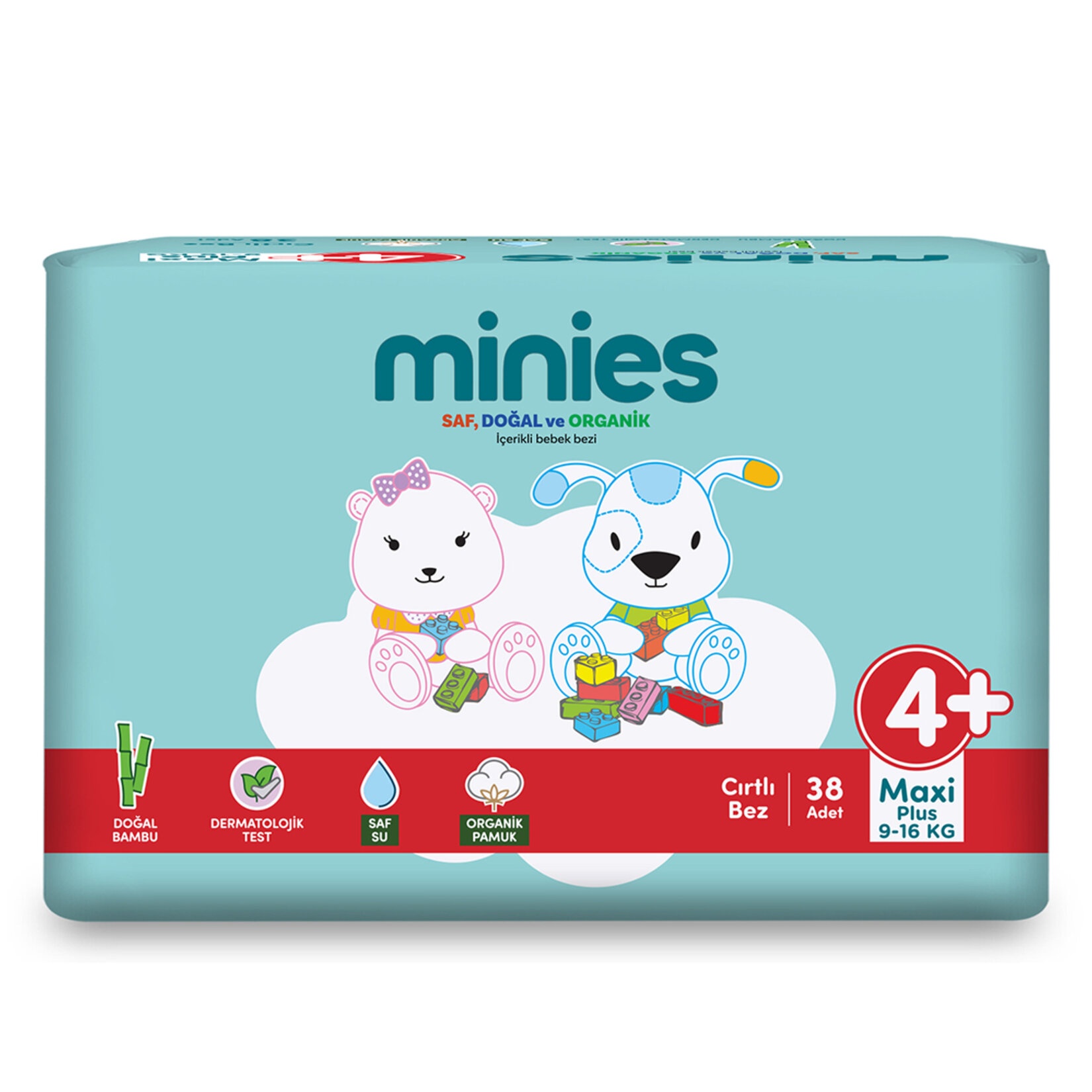 Minies Maxi Plus 4+ No 9-16 Kg Bebek Bezi 38 Adet