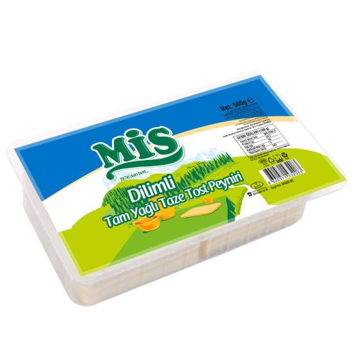 Mis Dilimli Tam Yağlı Tost Peyniri 500 Gr