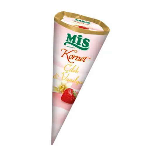 Mis Kornet Çilek Kaymak 120 Ml