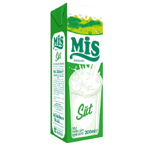 Mis UHT Süt %3.1 Yağlı 200 Ml