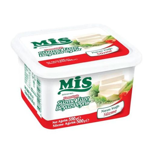 Mis Yarım Yağlı Süzme Beyaz Peynir 500 Gr