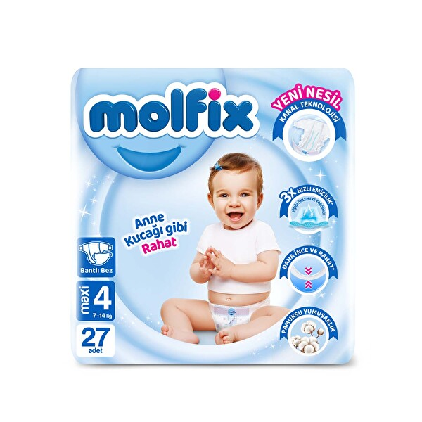 Molfix 3D Eko Paket Maxi 27li Adet