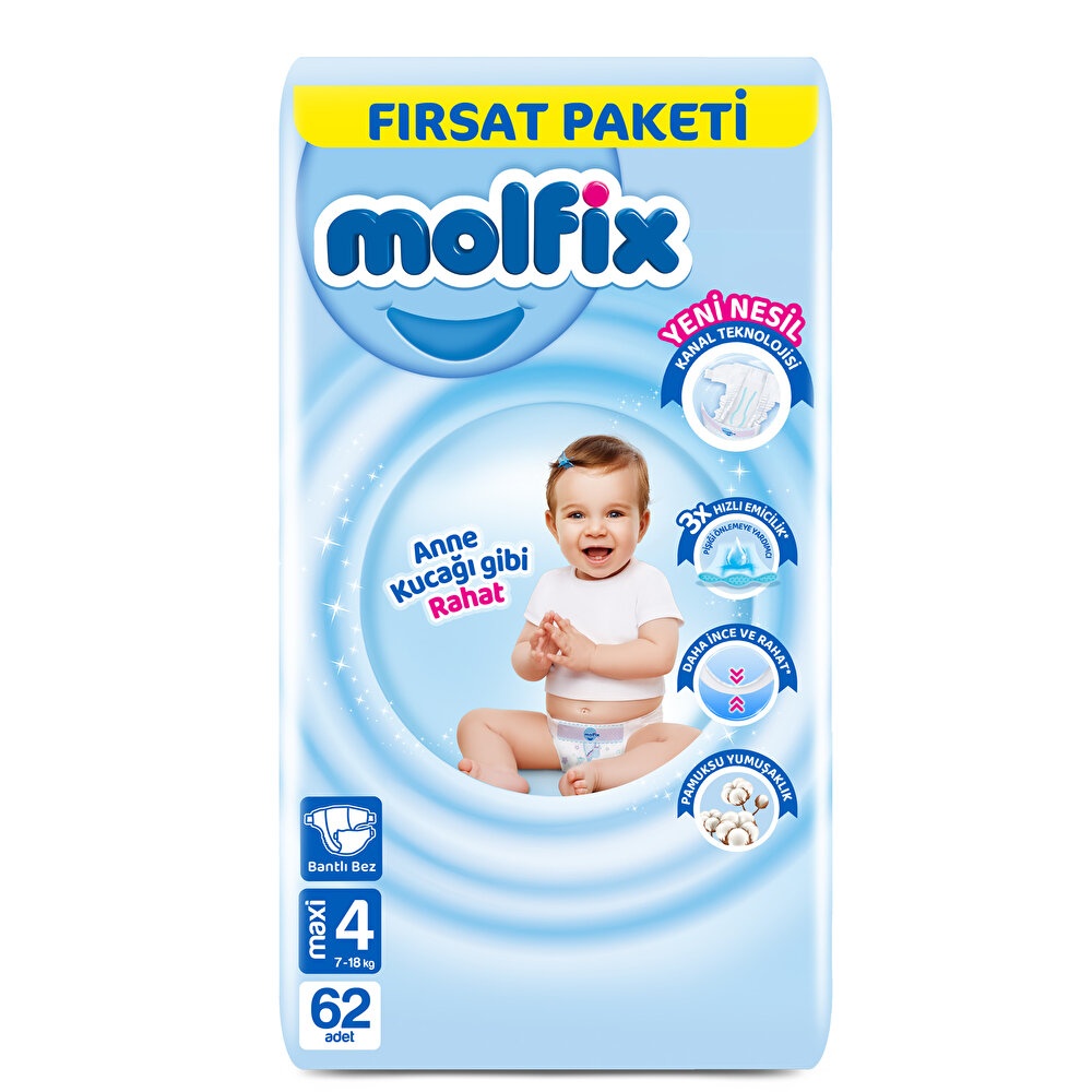Molfix Maxi 4 Numara 62 Adet