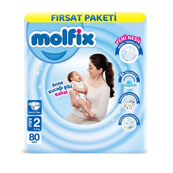 Molfix Mini 2 Numara 80 Adet Fırsat Paket