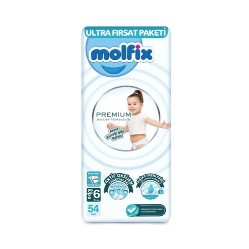 Molfix Premium XL Çocuk Bezi 54 Adet