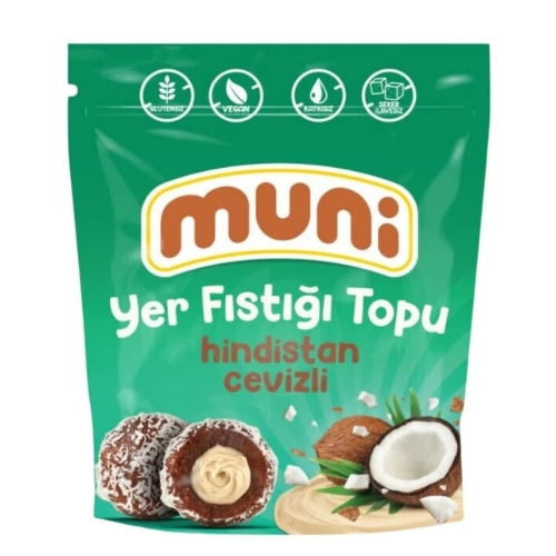 Muni Hindistan Cevizli Yer Fıstığı Topu 80 Gr