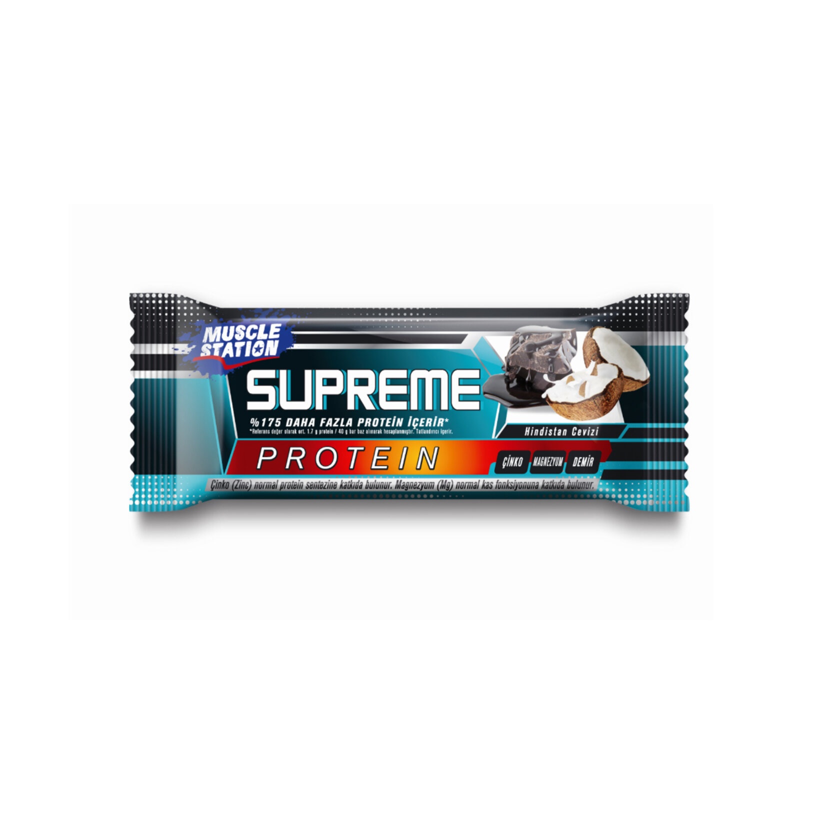 Muscle Station Supreme Hindistan Cevizli Bar 40 Gr