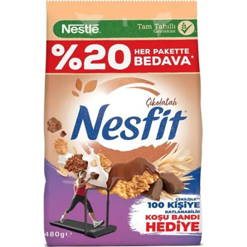 Nesfit Çikolatalı Gevrek 480 Gr
