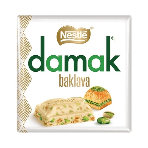 Nestlé Damak Antep Fıstıklı Baklavalı Beyaz Çikolata 60 Gr