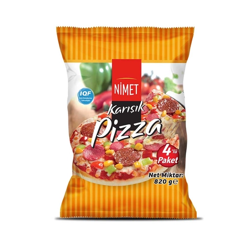 Nimet Dondurulmuş Pizza 4 x 205 Gr