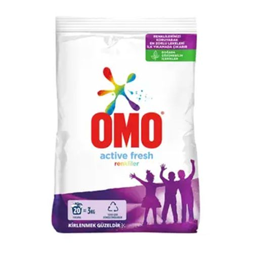 Omo Matik Active Fresh Renkliler 20 Yıkama 3 KG