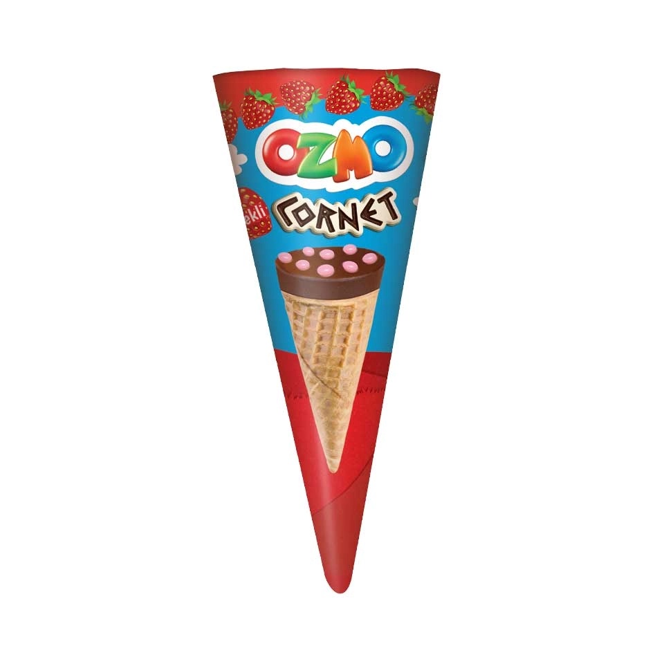 Ozmo Cornet Çilek Kremalı Gofret 25 Gr