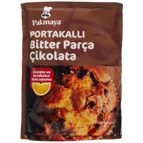 Pakmaya Portakallı Bitter Parça Çikolata 70 Gr