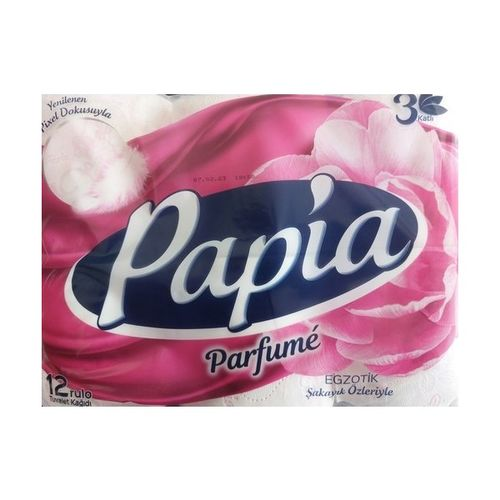 Papia 3 Katlı Egzotik Tuvalet Kağıdı 12 Adet