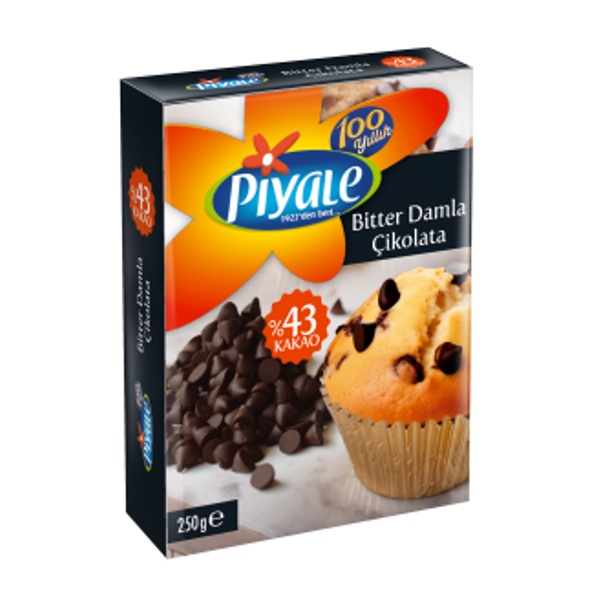 Piyale Bitter Damla Çikolata 250 Gr