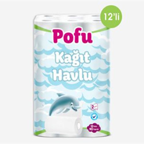 Pofu Çift Katlı Kağıt Havlu 12 Adet