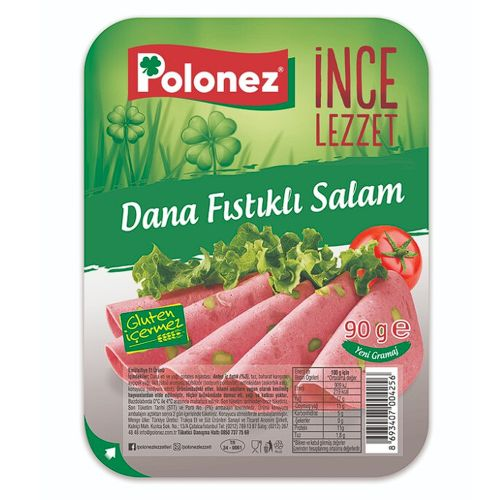 Polonez Fıstıklı Salam 90 Gr