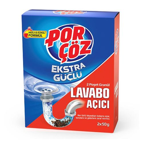 Porçöz Granül Lavabo Açıcı 2x50 Gr