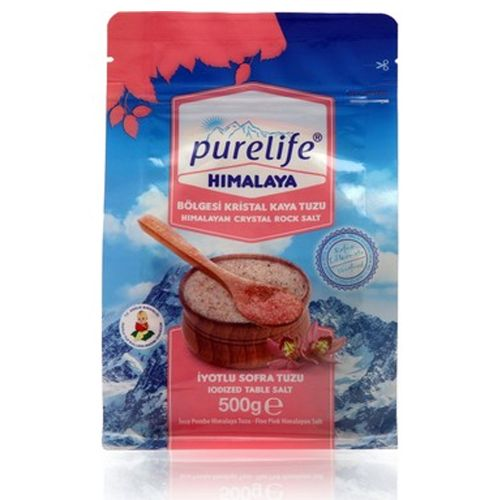 Purelife Himalaya Tuzu Pembe Sofrada Öğütme 500 Gr