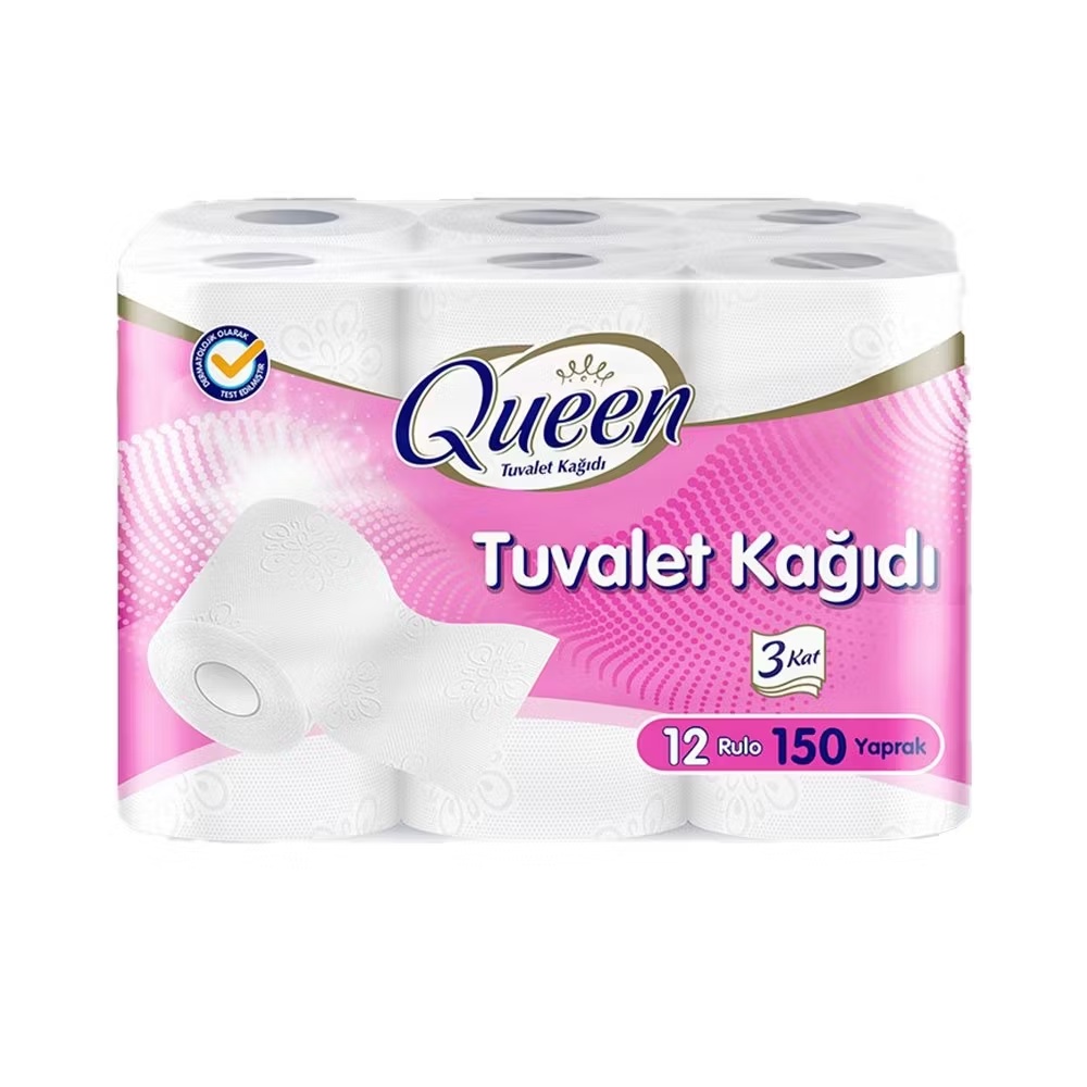 Queen Parfümlü 3 Katlı Tuvalet Kağıdı 12 Adet