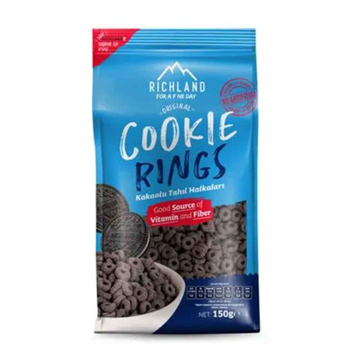 Richland Cookie Rings Kakaolu Tahıl Halkaları 150 Gr