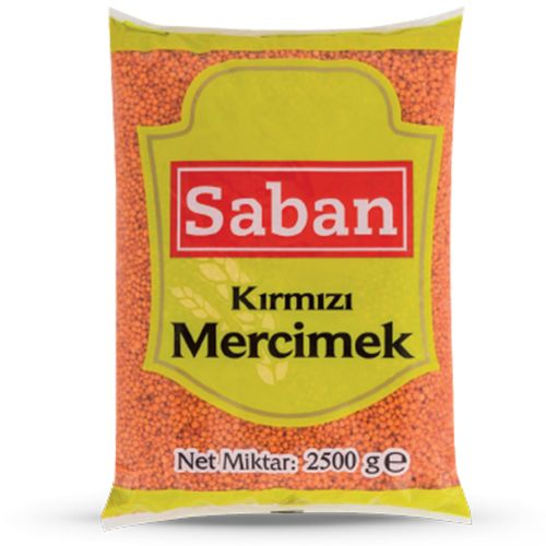 Saban Kırmızı Mercimek 2.5 Kg