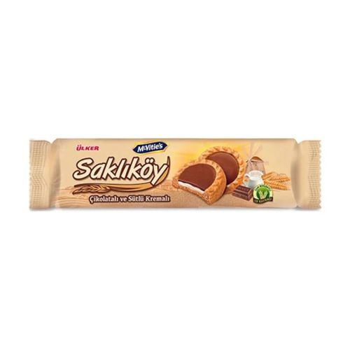 Saklıköy Bisküvi Çikolatalı Sütlü Kremalı 100 GR