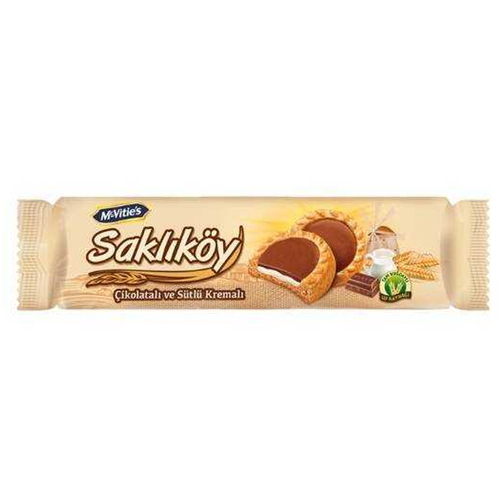 Saklıköy Sütlü Kremalı Bisküvi 100 Gr